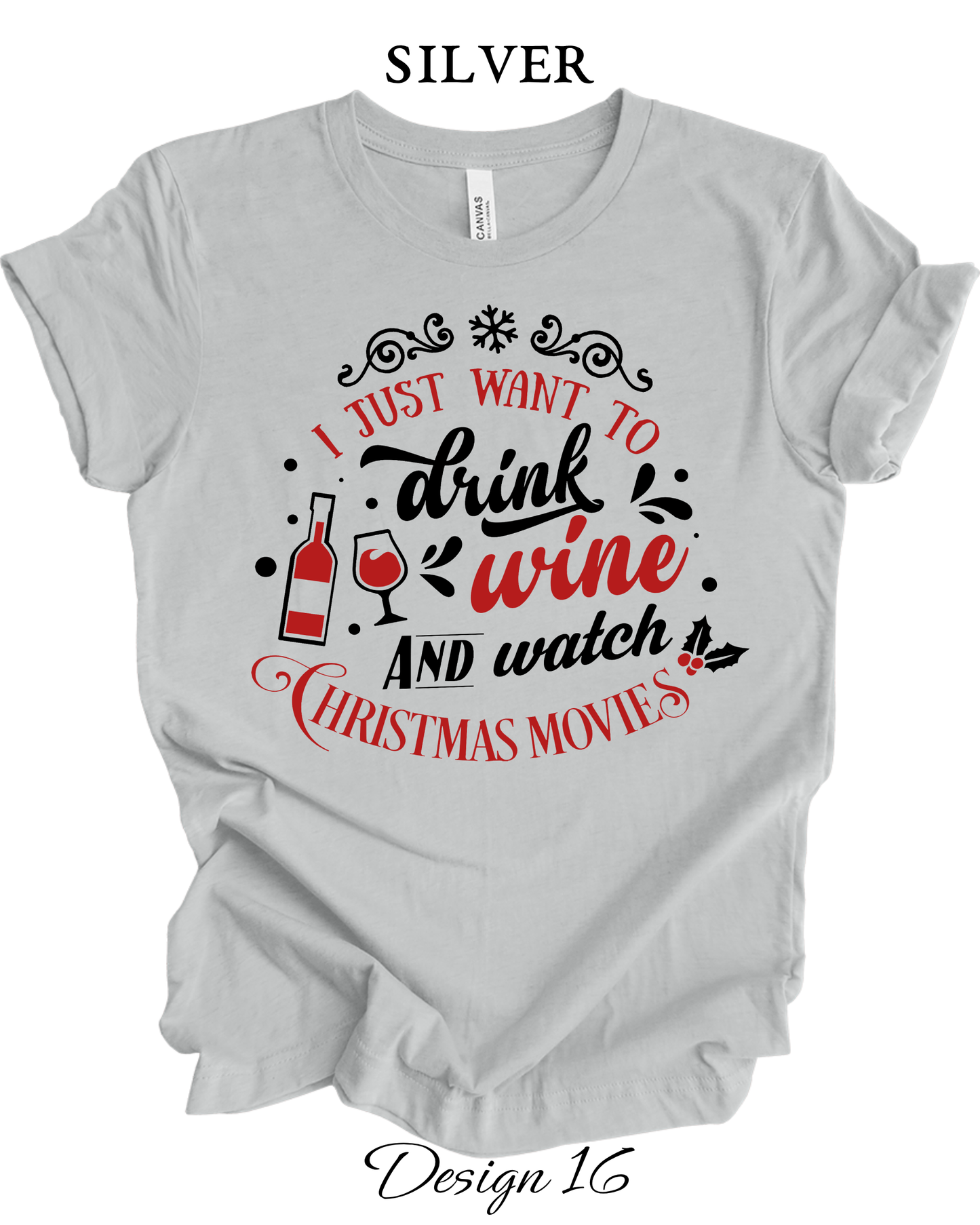 Custom Tee Unisex Crew Neck T-Shirts | Christmas Funny Drinking Inspired Tee