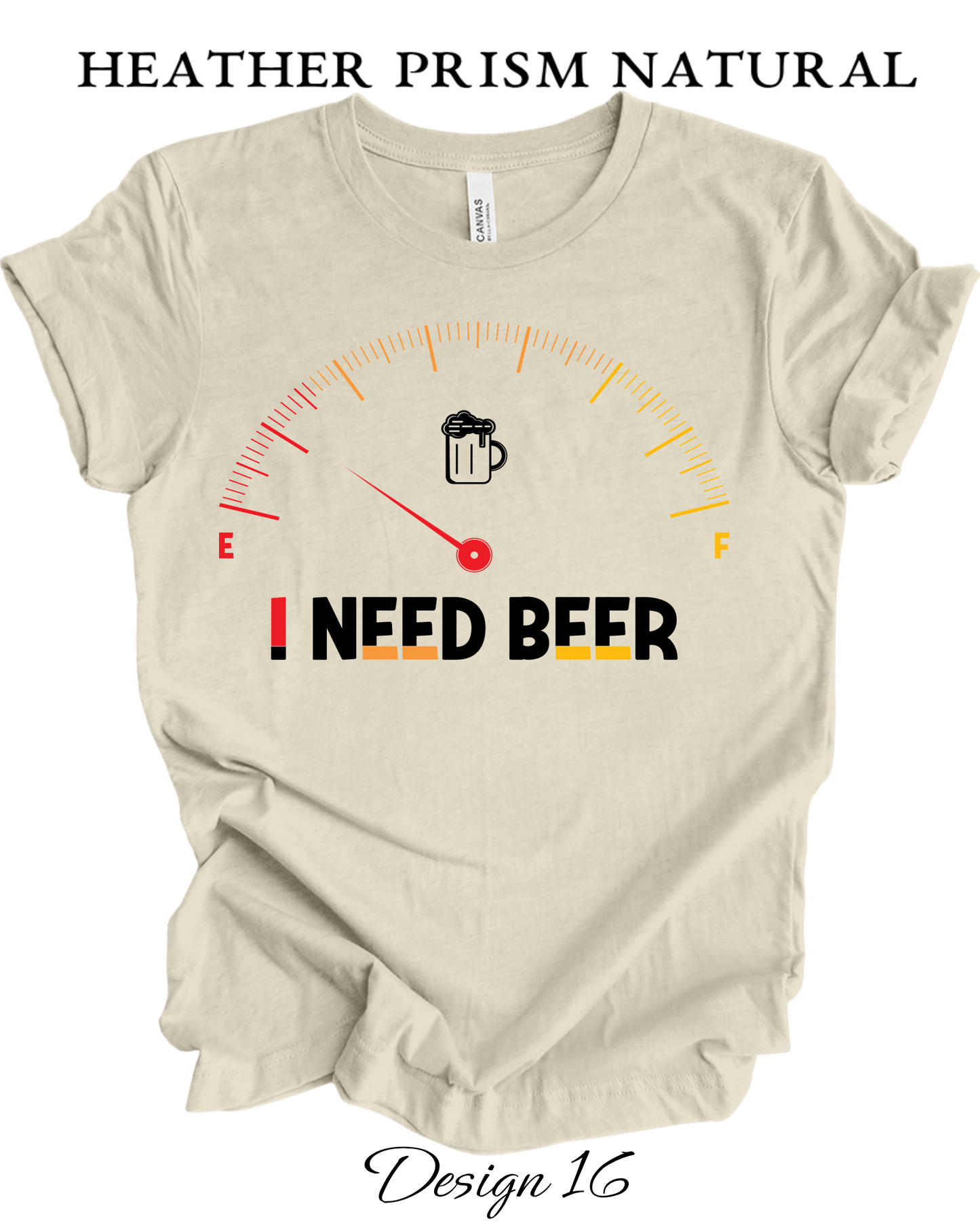 Custom Tee Unisex Crew Neck T-Shirts | Funny Beer Inspired Tee