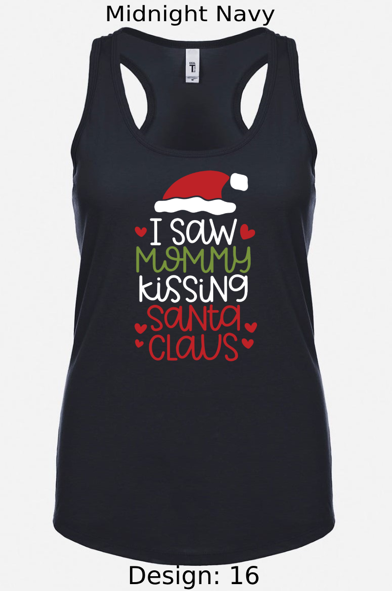 Shirts Women's Customized Tank Tops & Shirts | Christmas Funny Santa Themed Tee