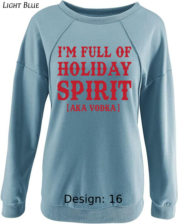 Sweatshirt Women's Christmas Funny Drinking Sweatshirt | Custom Sweatshirt