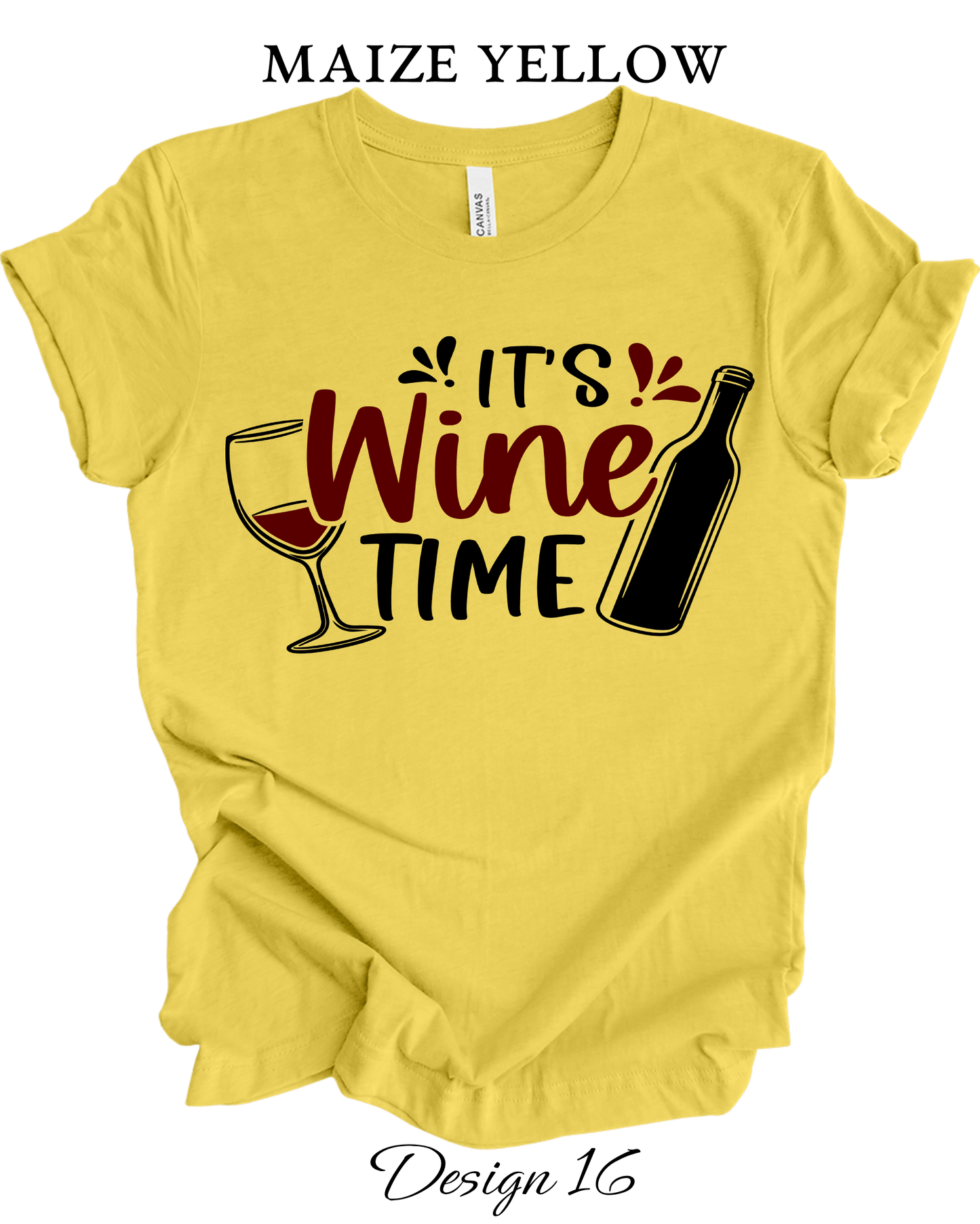 Custom Tee Unisex Crew Neck T-Shirts | Funny Wine Inspired Tee
