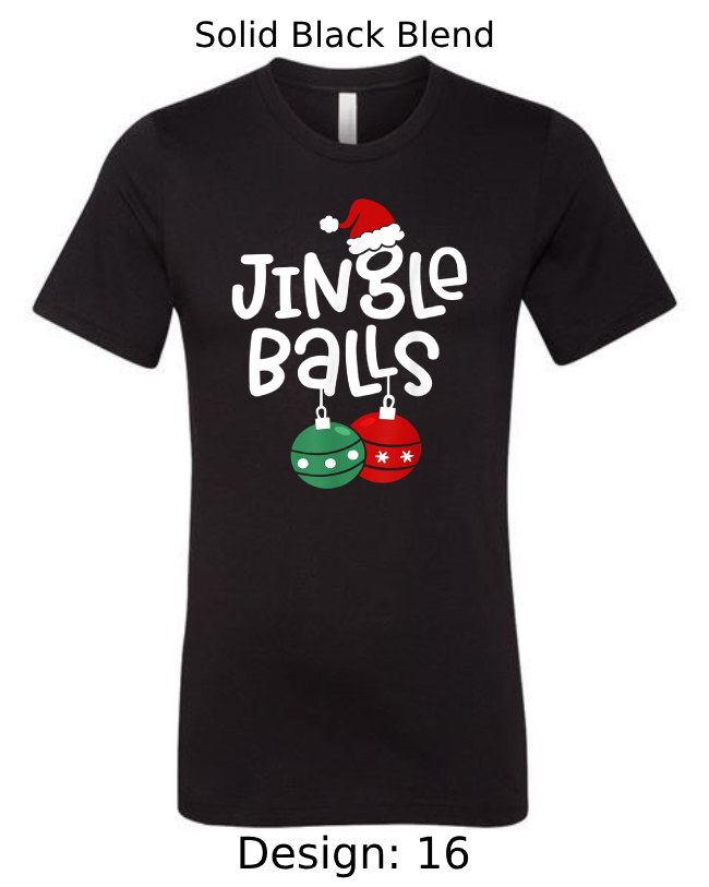 Shirts Men's Customized T-Shirts | Christmas Jingle Balls Themed Tee