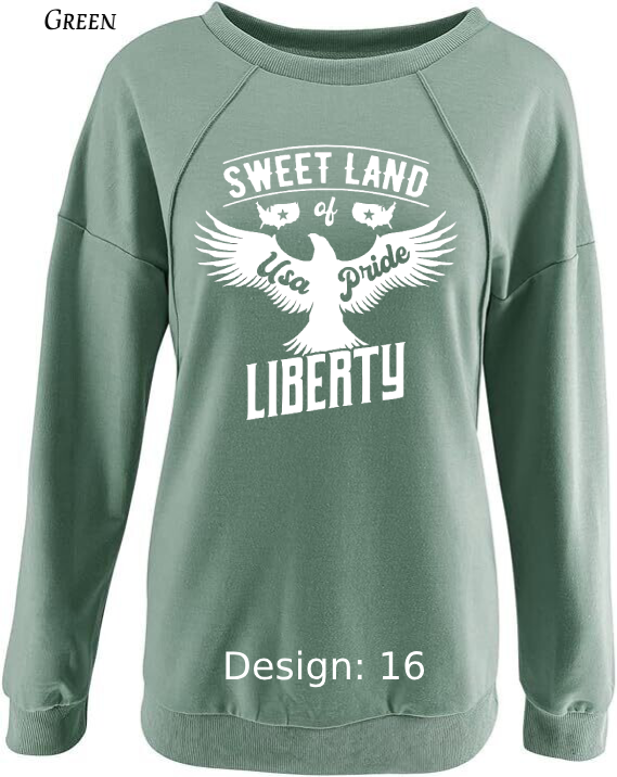 Sweatshirt Women's Patriotic Sweatshirt | Custom Sweatshirt