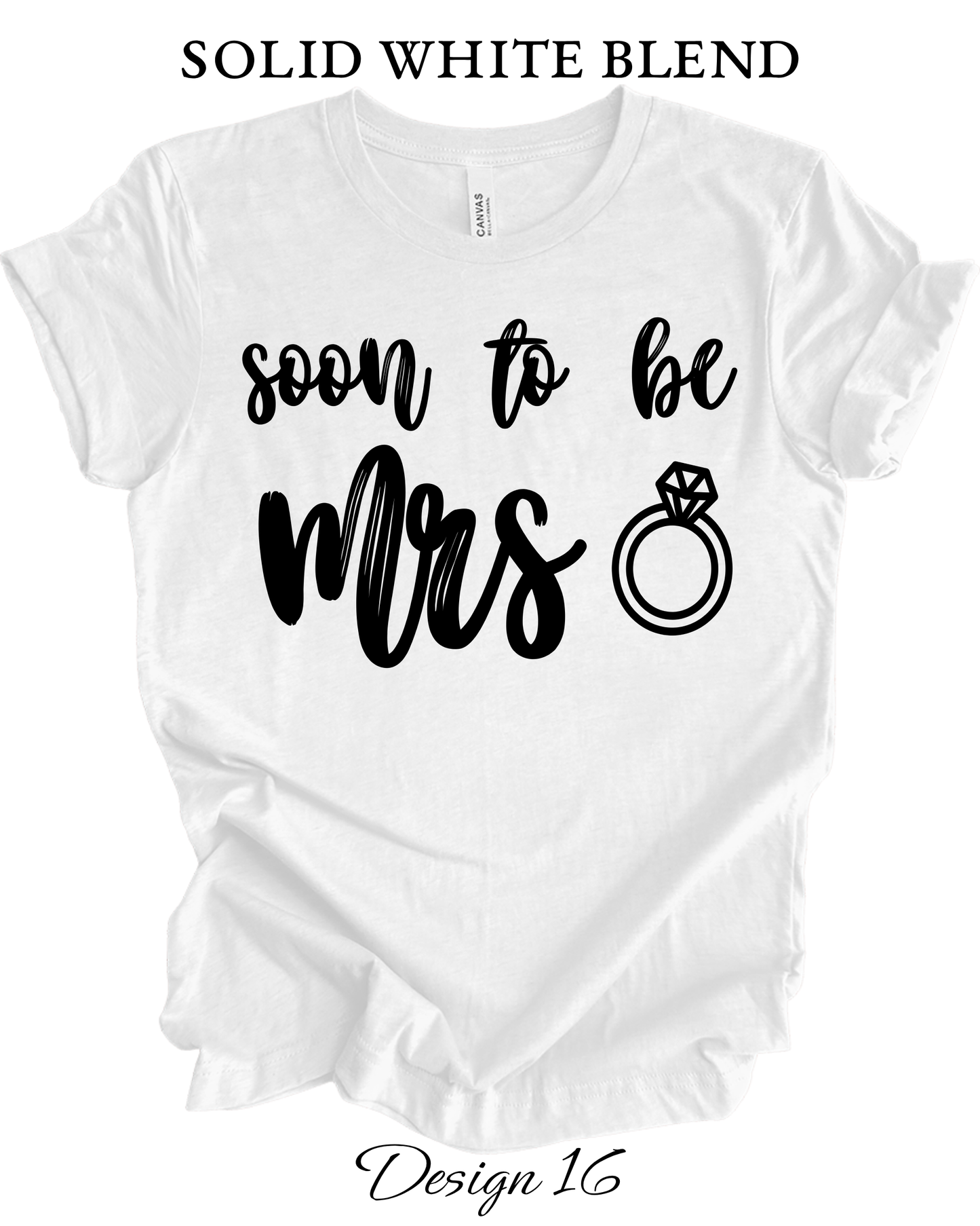 Custom Tee Unisex Crew Neck T-Shirts | Bride, Bachelorette, Brides Maid Group Wedding Shirts