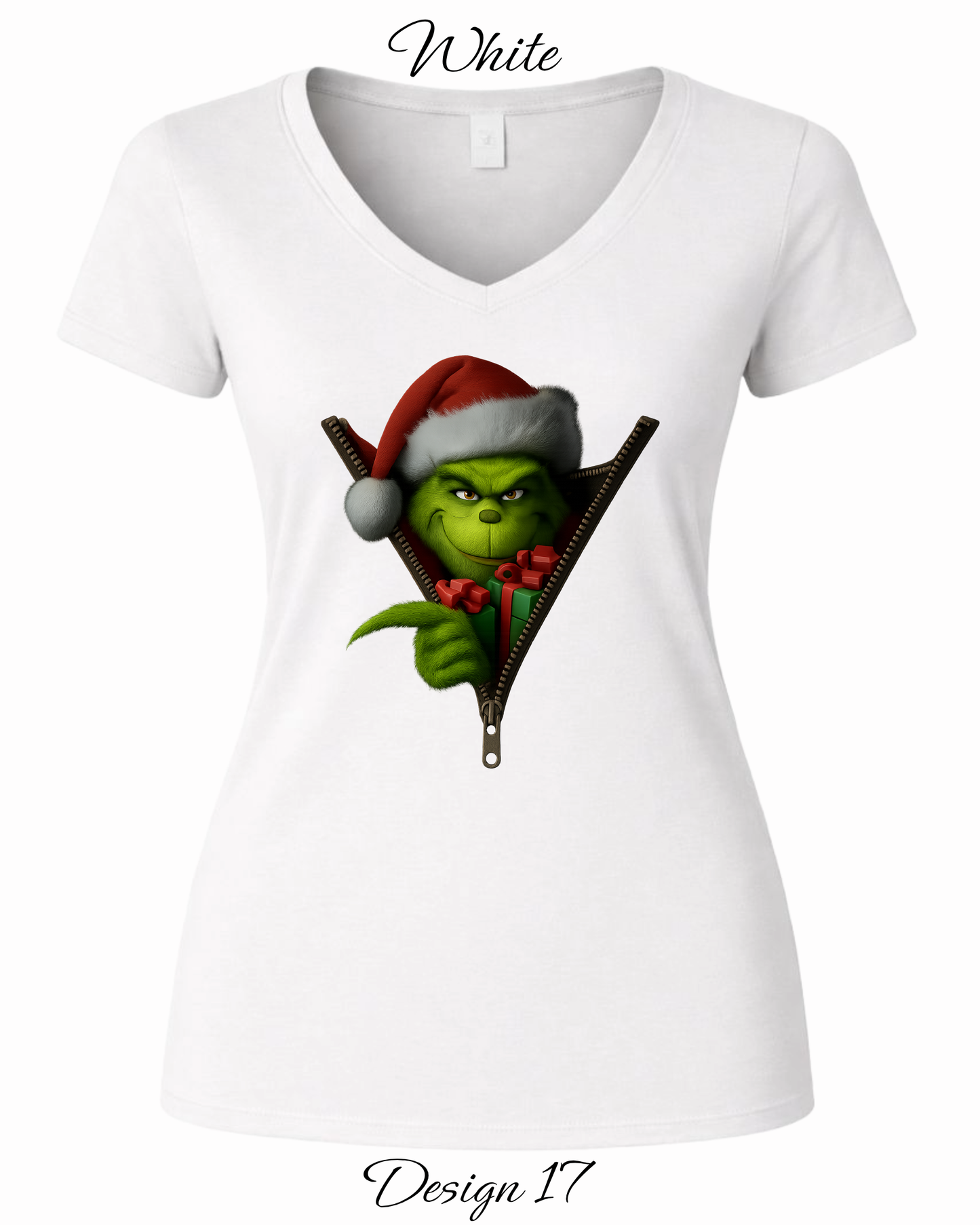 Custom Women's Tank Tops & Tees | Christmas Funny Grinch Inspired Tee