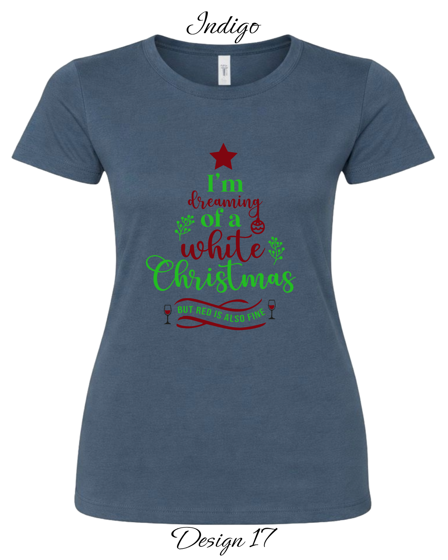 Custom Women's Tank Tops & Tees | Christmas Funny Drinking Inspired Tee
