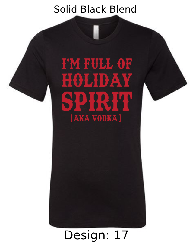 Shirts Men's Customized T-Shirts | Christmas Funny Drinking Themed Tee