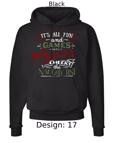 Unisex Christmas Funny Santa Hoodie Sweatshirt | Custom Hoodie