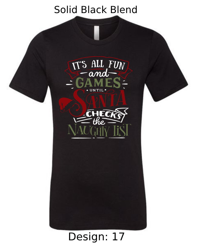 Shirts Men's Customized T-Shirts | Christmas Funny Santa Themed Tee