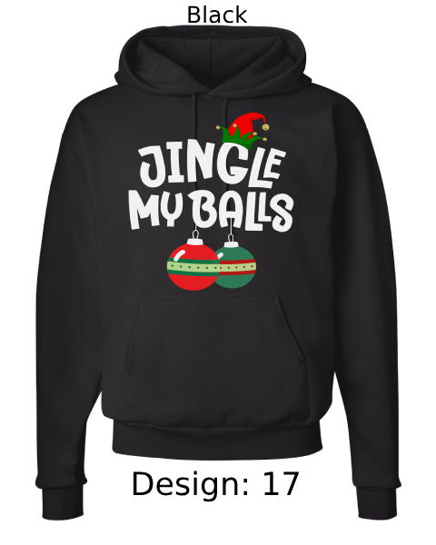 Unisex Christmas Jingle Balls & Tinsel Tits Hoodie Sweatshirt | Custom Hoodie