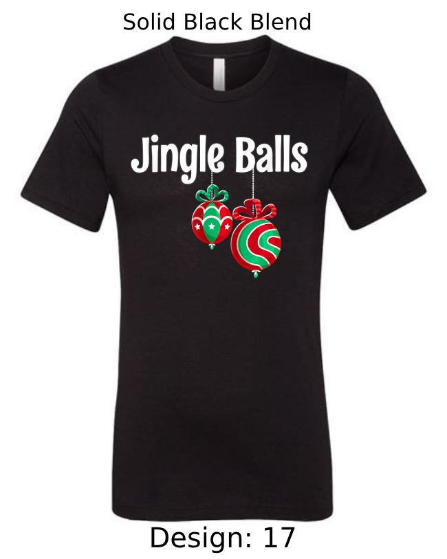 Shirts Men's Customized T-Shirts | Christmas Jingle Balls Themed Tee