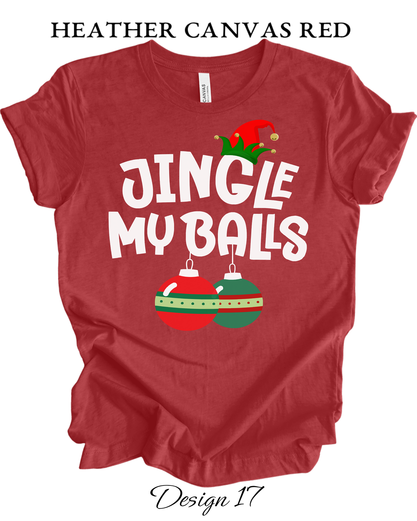 Custom Tee Unisex Crew Neck T-Shirts | Christmas Jingle Balls & Tinsel Tits Inspired Tee