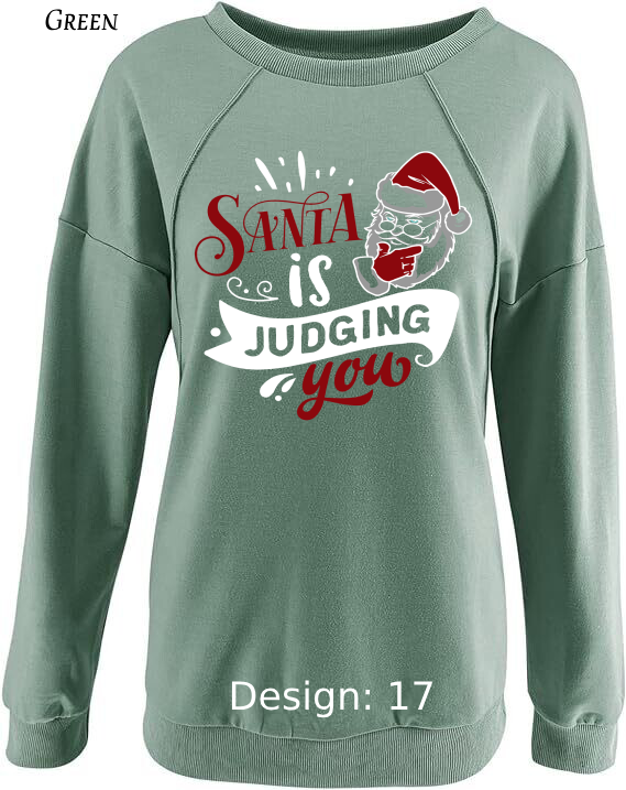 Sweatshirt Women's Christmas Funny Santa Sweatshirt | Custom Sweatshirt