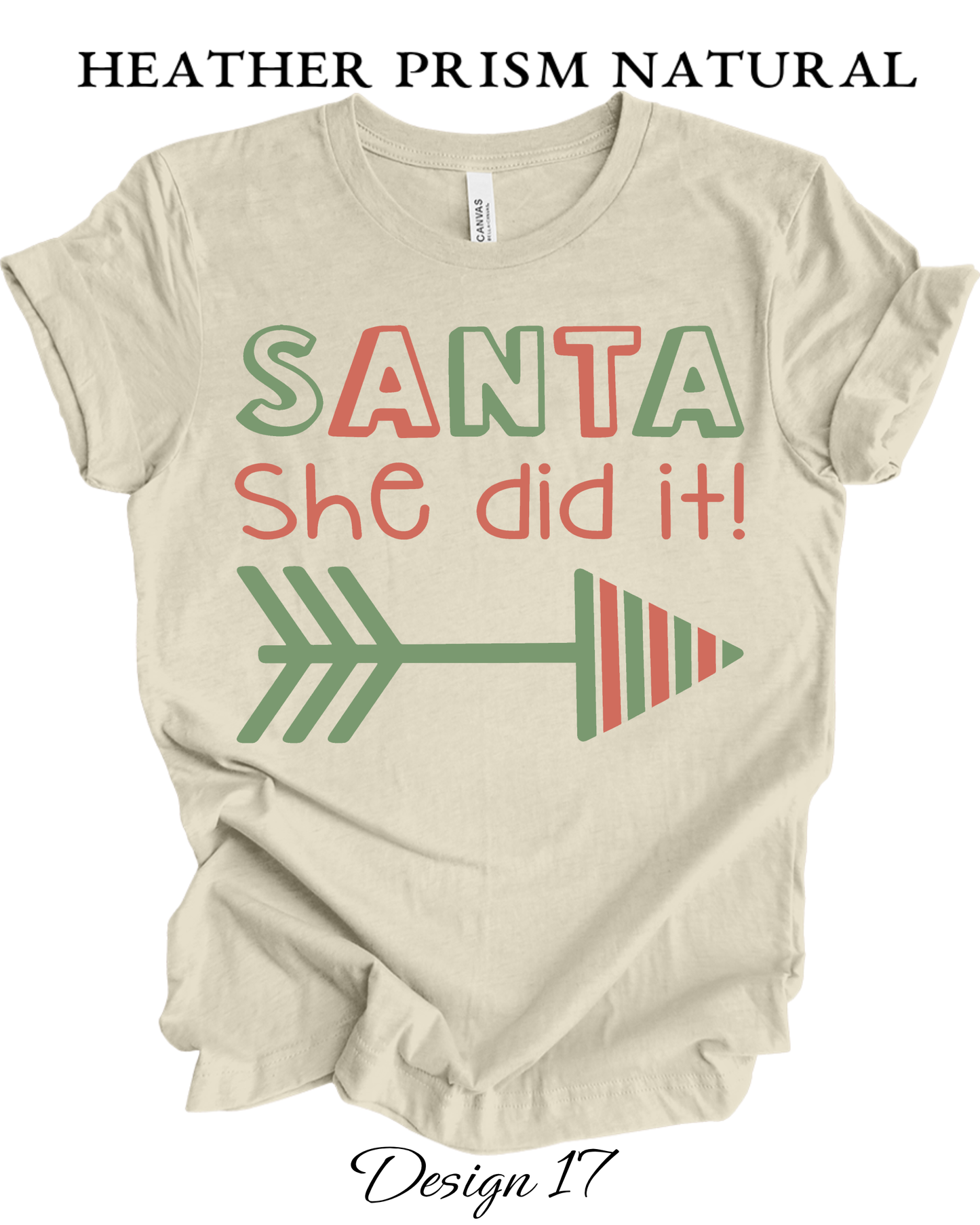 Custom Tee Unisex Crew Neck T-Shirts | Christmas Funny Santa Inspired Tee