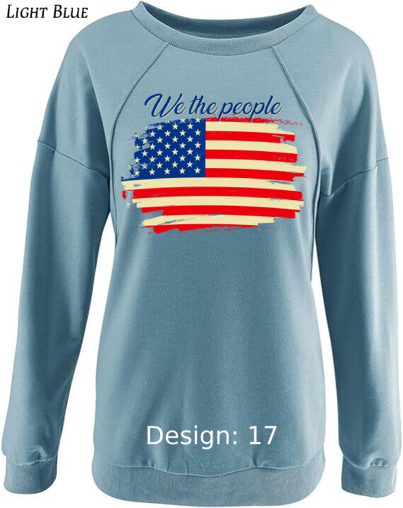 Sweatshirt Women's Patriotic Sweatshirt | Custom Sweatshirt