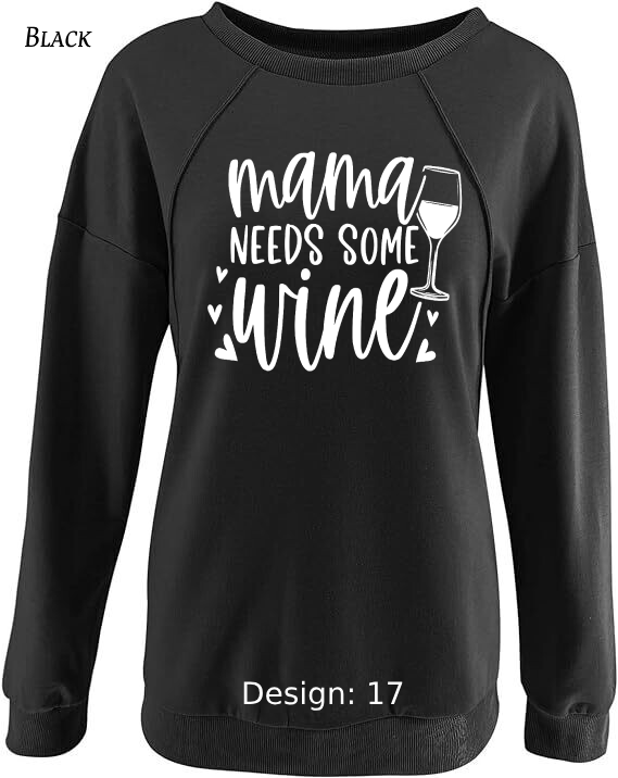 Sweatshirt Women's Wine Sweatshirt | Custom Sweatshirt