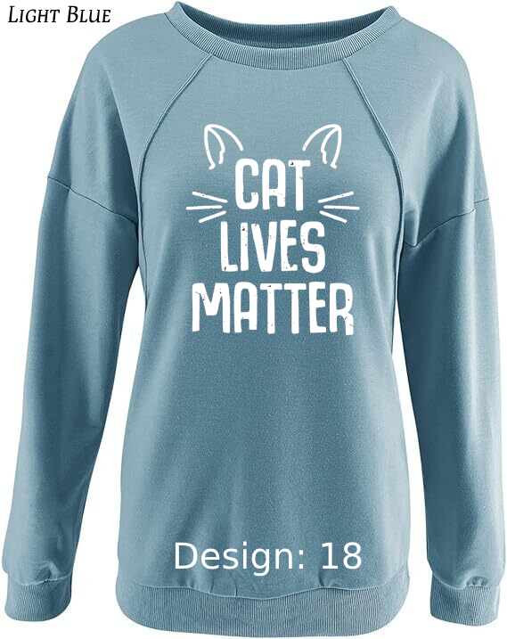Sweatshirt Women's Cat Sweatshirt | Custom Sweatshirt