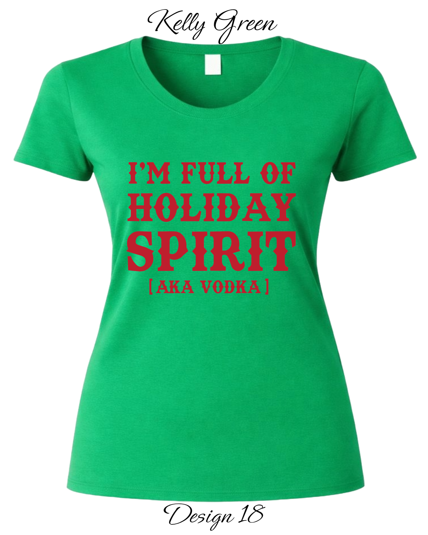 Custom Women's Tank Tops & Tees | Christmas Funny Drinking Inspired Tee