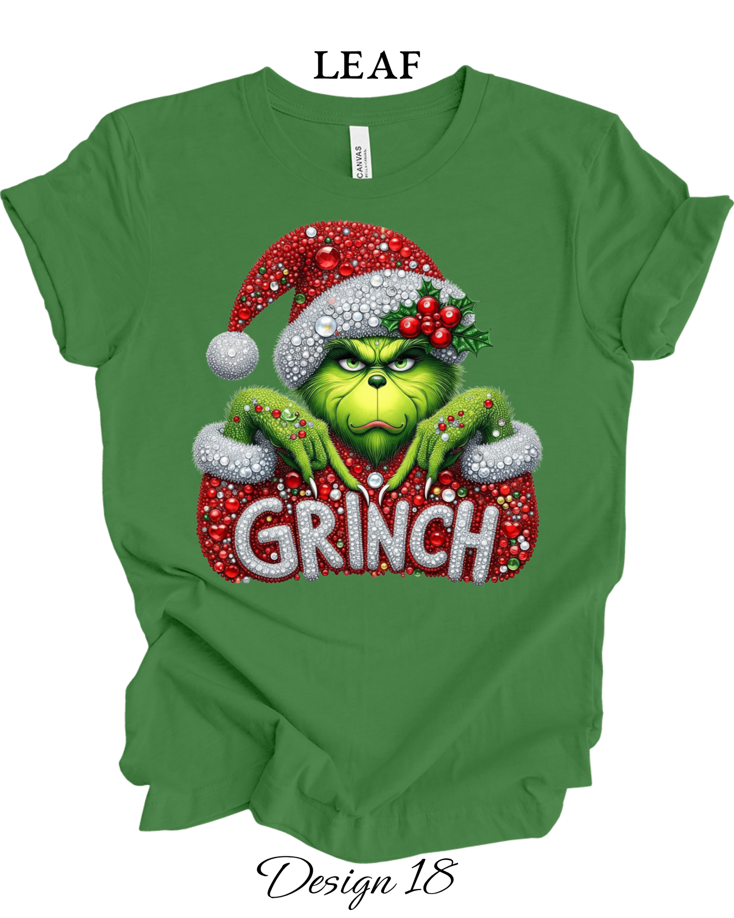 Custom Tee Unisex Crew Neck T-Shirts | Christmas Funny Grinch Inspired Tee
