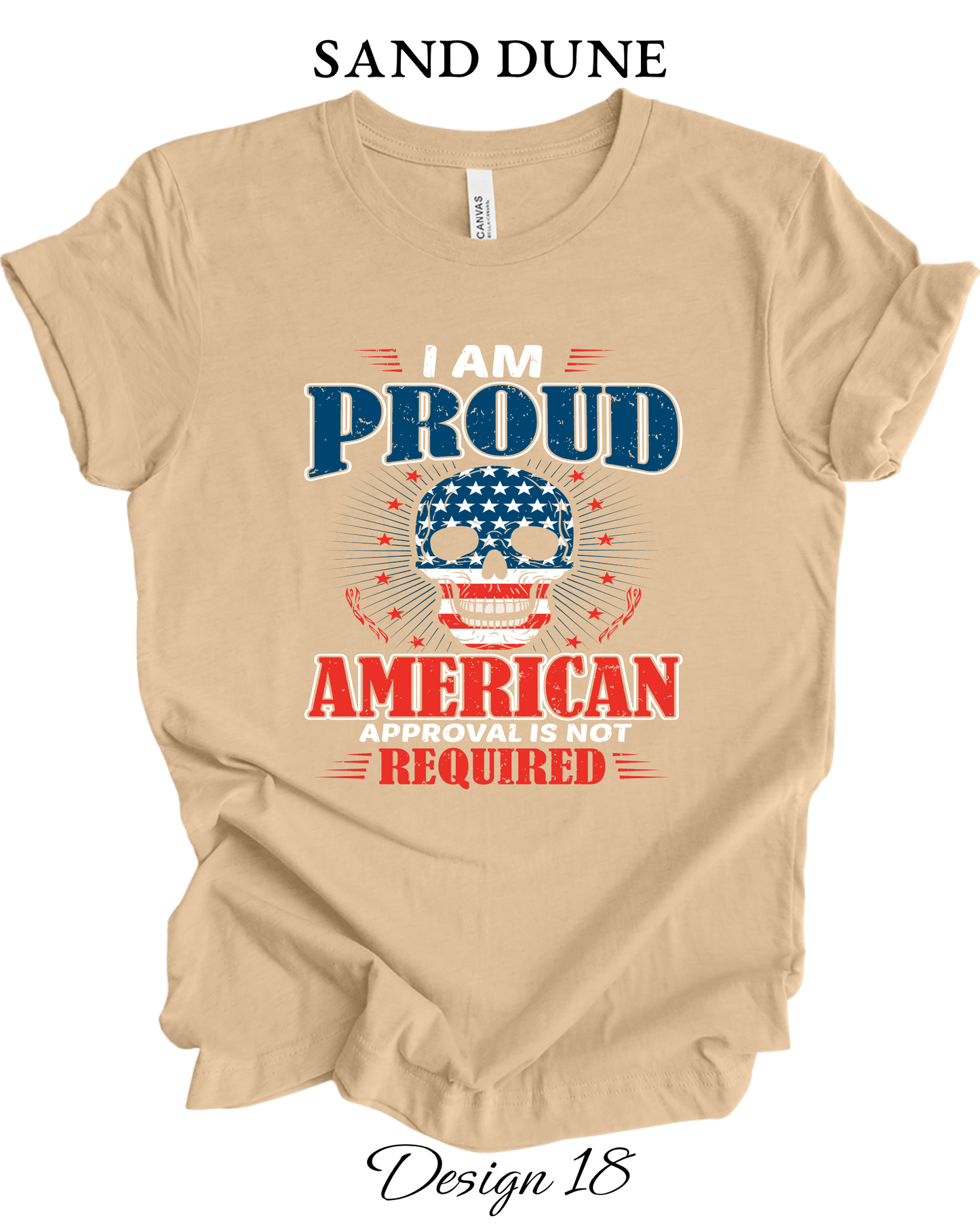 Custom Tee Unisex Crew Neck T-shirts | Patriotic Inspired Tee