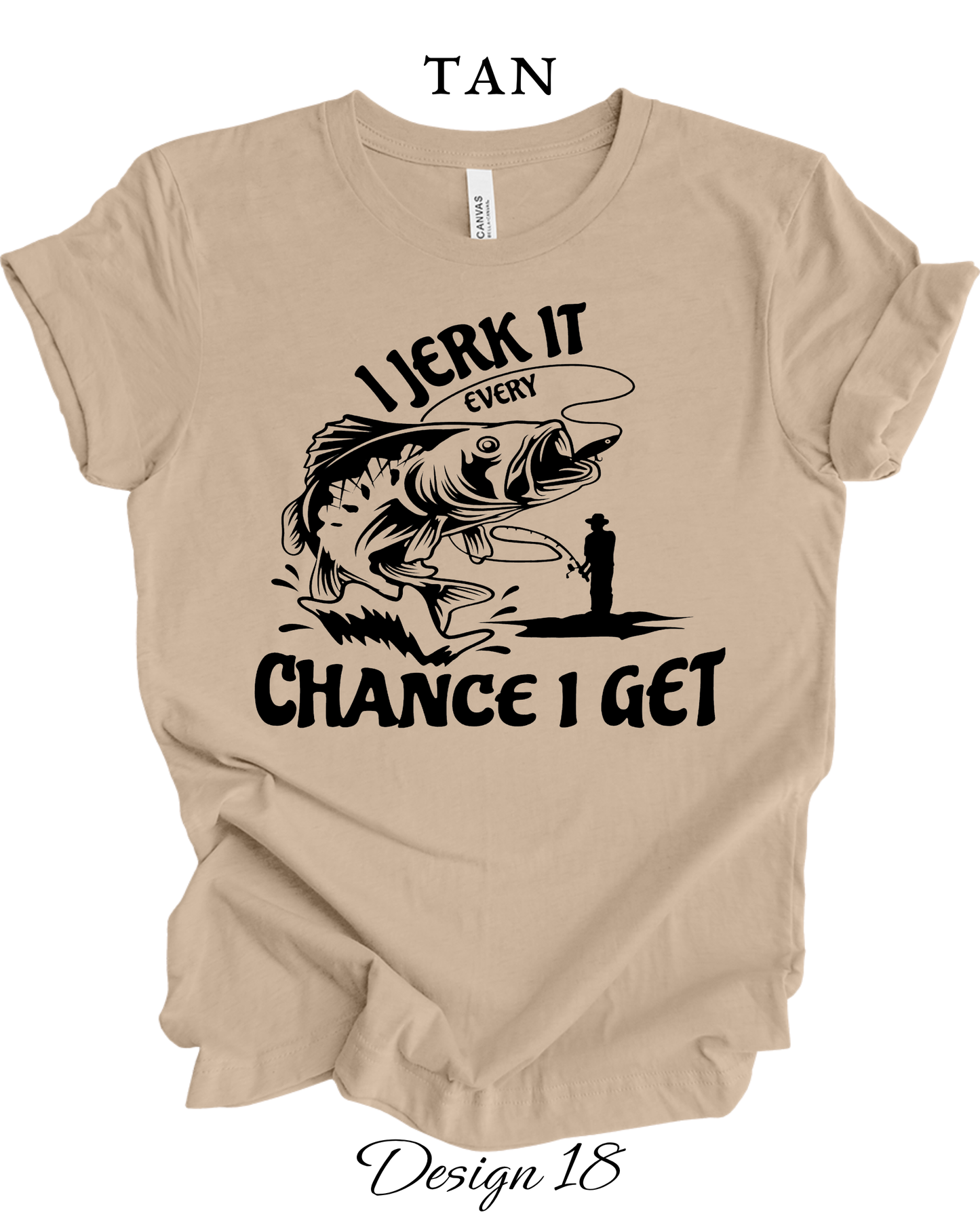 Custom Tee Unisex Crew Neck T-Shirts | Fishing Inspired Tees