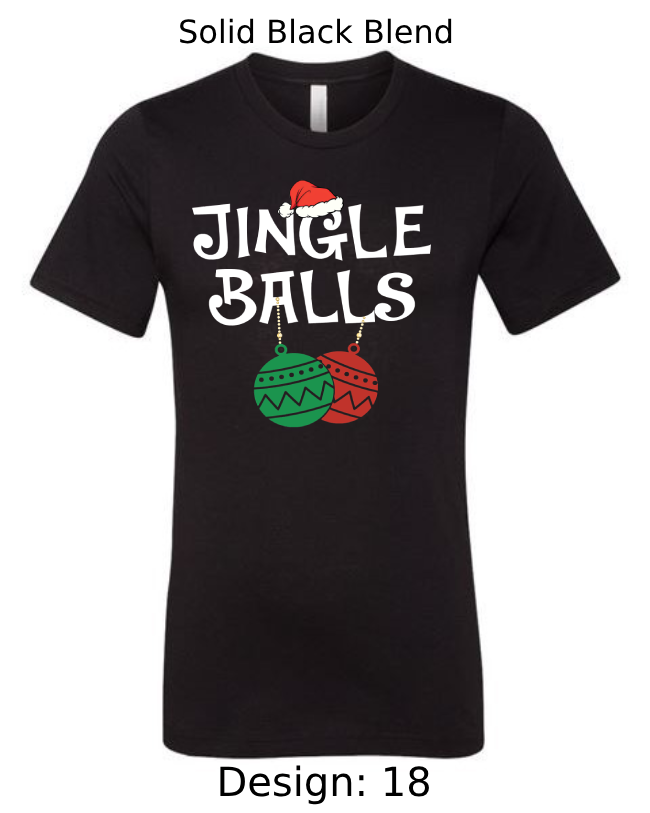 Shirts Men's Customized T-Shirts | Christmas Jingle Balls Themed Tee
