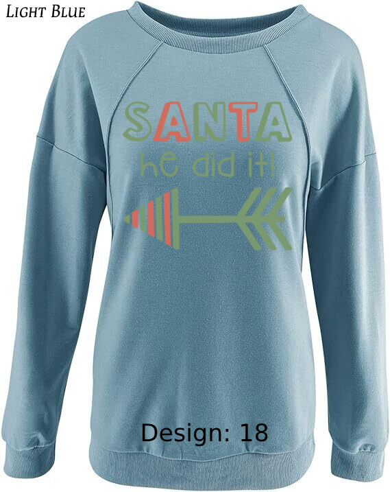 Sweatshirt Women's Christmas Funny Santa Sweatshirt | Custom Sweatshirt