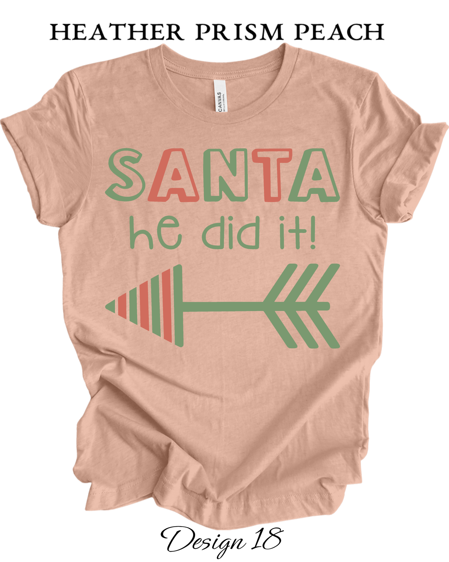 Custom Tee Unisex Crew Neck T-Shirts | Christmas Funny Santa Inspired Tee