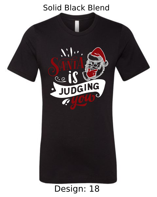 Shirts Men's Customized T-Shirts | Christmas Funny Santa Themed Tee