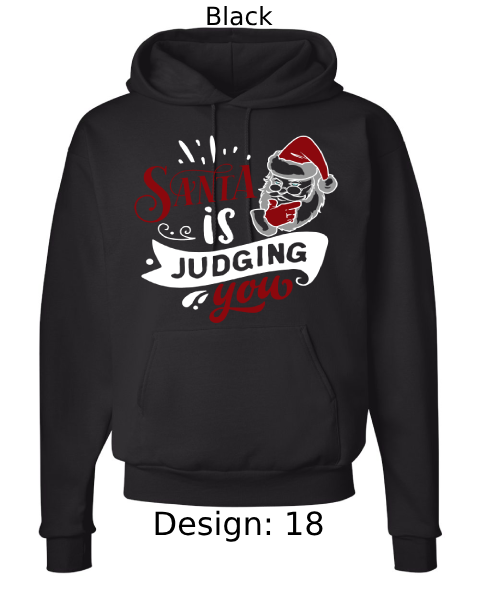 Unisex Christmas Funny Santa Hoodie Sweatshirt | Custom Hoodie