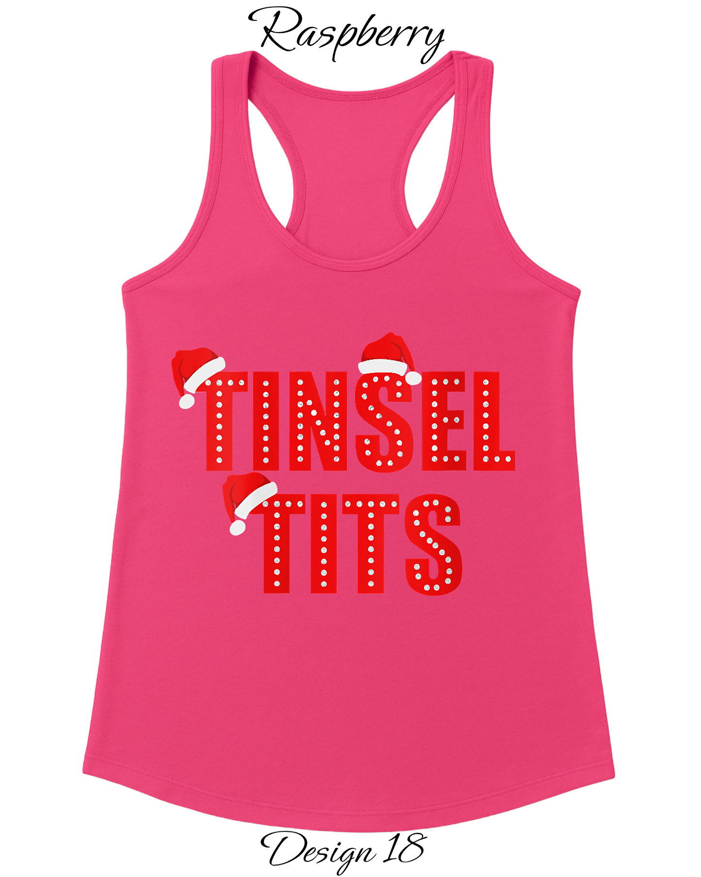 Custom Women's Tank Tops & Tees | Christmas Tinsel Tits Inspired Tee