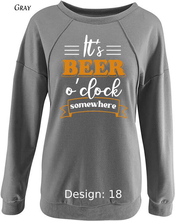 Sweatshirt Women's Funny Alcohol Sweatshirt | Custom Sweatshirt