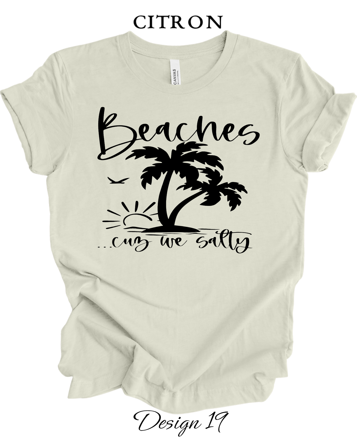 Custom Tee Unisex Crew Neck T-Shirts | Beach Inspired Tee