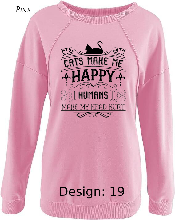 Sweatshirt Women's Cat Sweatshirt | Custom Sweatshirt