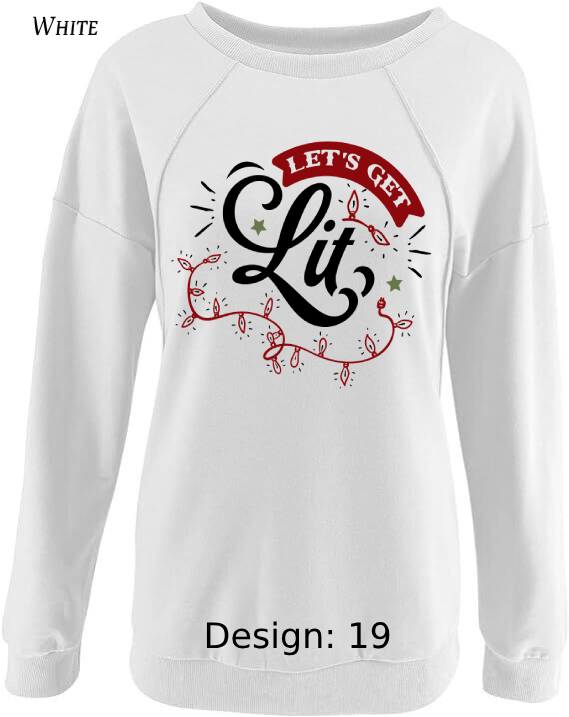 Sweatshirt Women's Christmas Funny Drinking Sweatshirt | Custom Sweatshirt