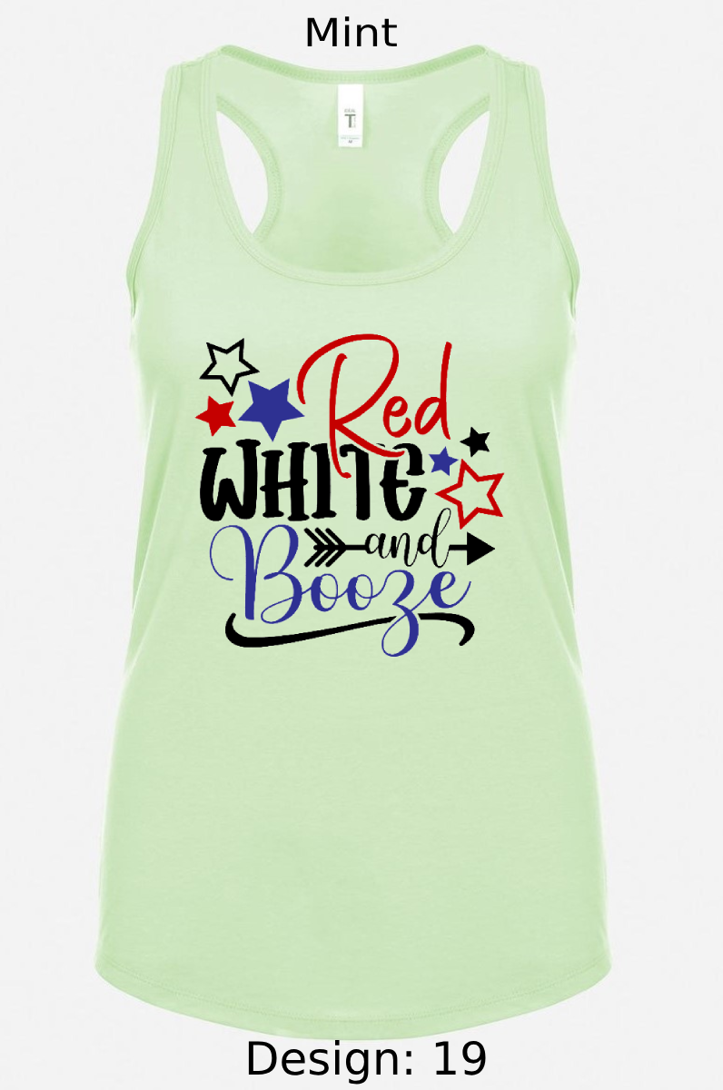 Shirts Women's Customized Tank Tops & Shirts | 4th of July Themed Tee