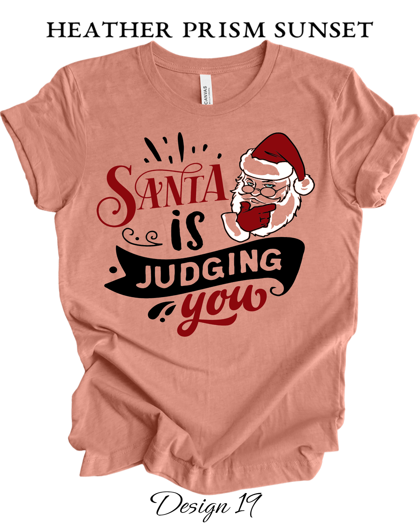 Custom Tee Unisex Crew Neck T-Shirts | Christmas Funny Santa Inspired Tee