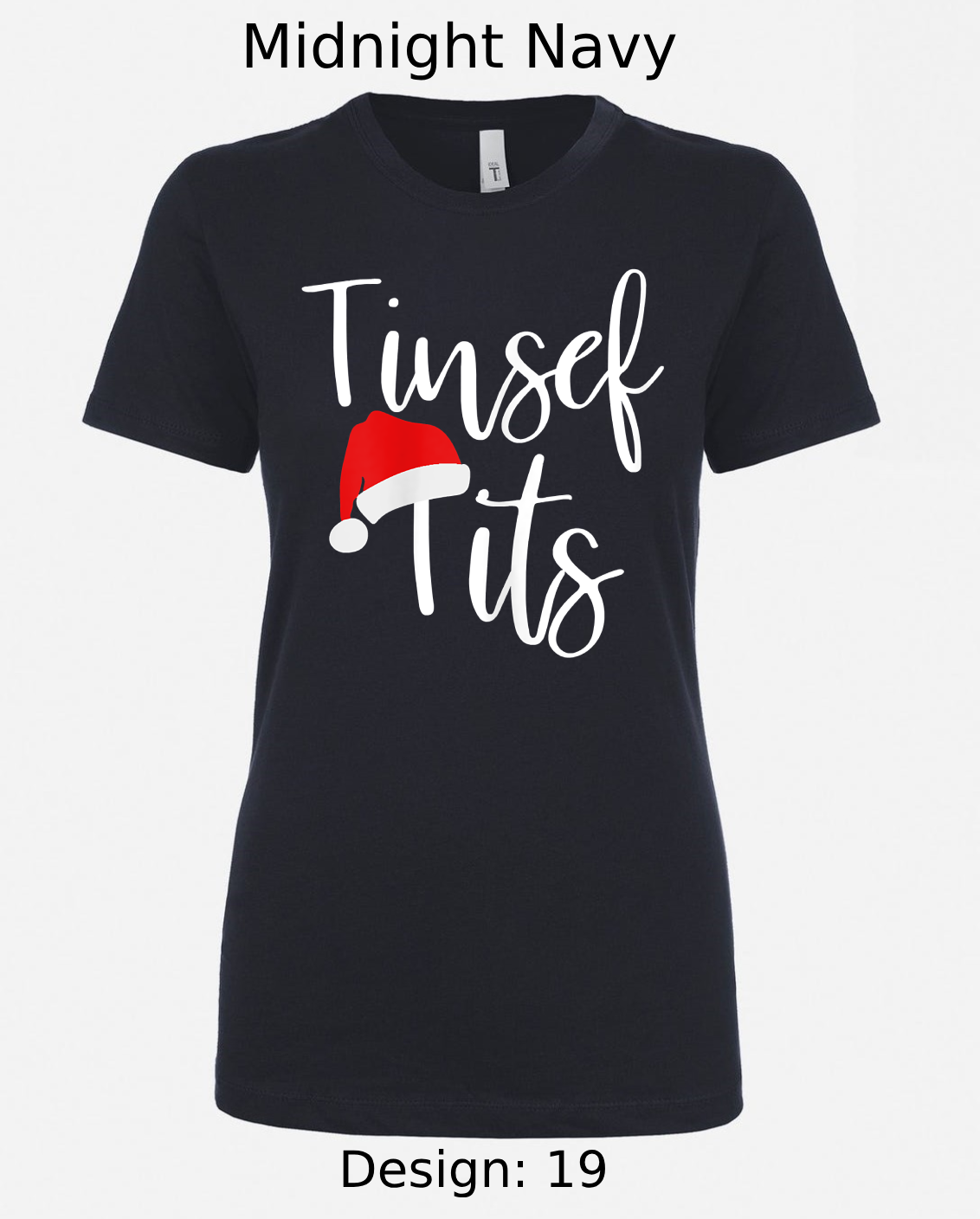 Shirts Women's Customized Tank Tops & Shirts | Christmas Tinsel Tits Themed Tee