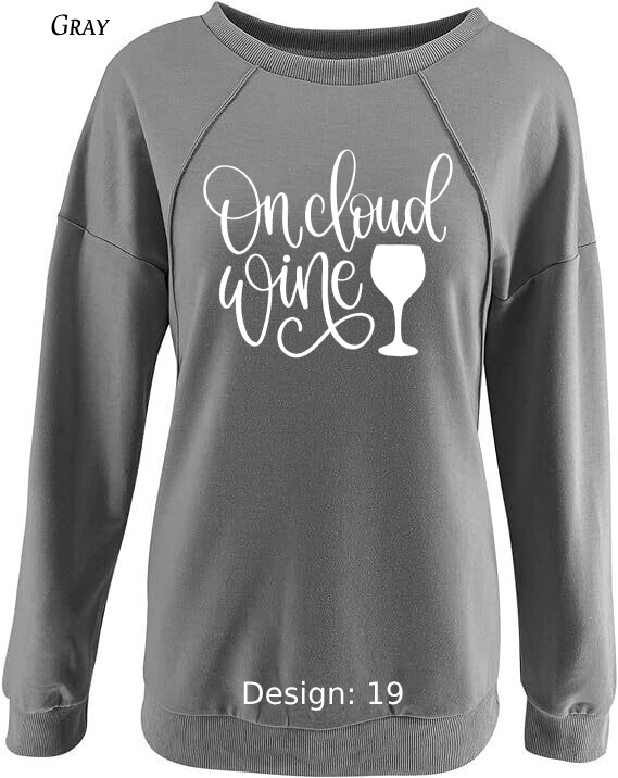 Sweatshirt Women's Wine Sweatshirt | Custom Sweatshirt