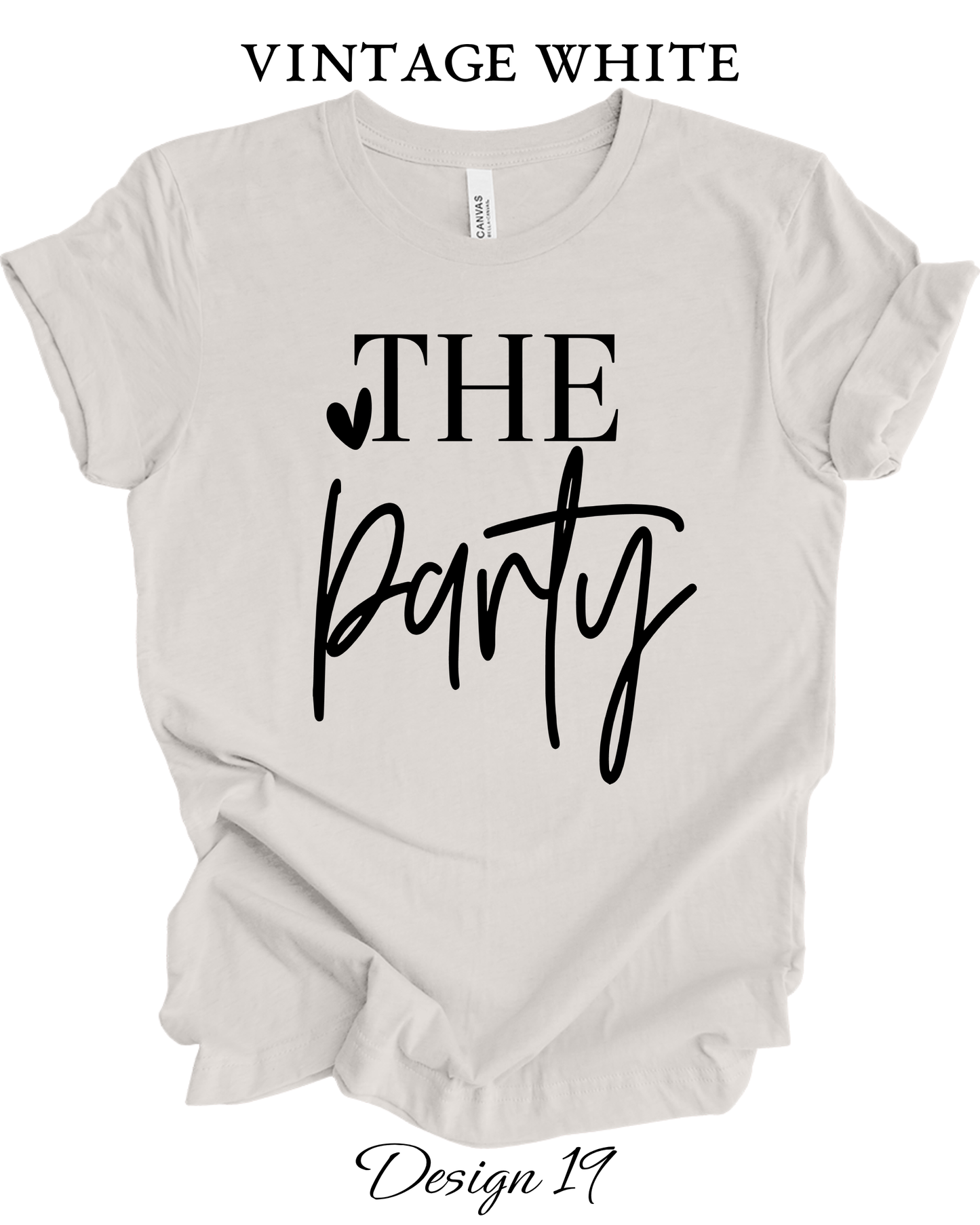 Custom Tee Unisex Crew Neck T-Shirts | Bride, Bachelorette, Brides Maid Group Wedding Shirts