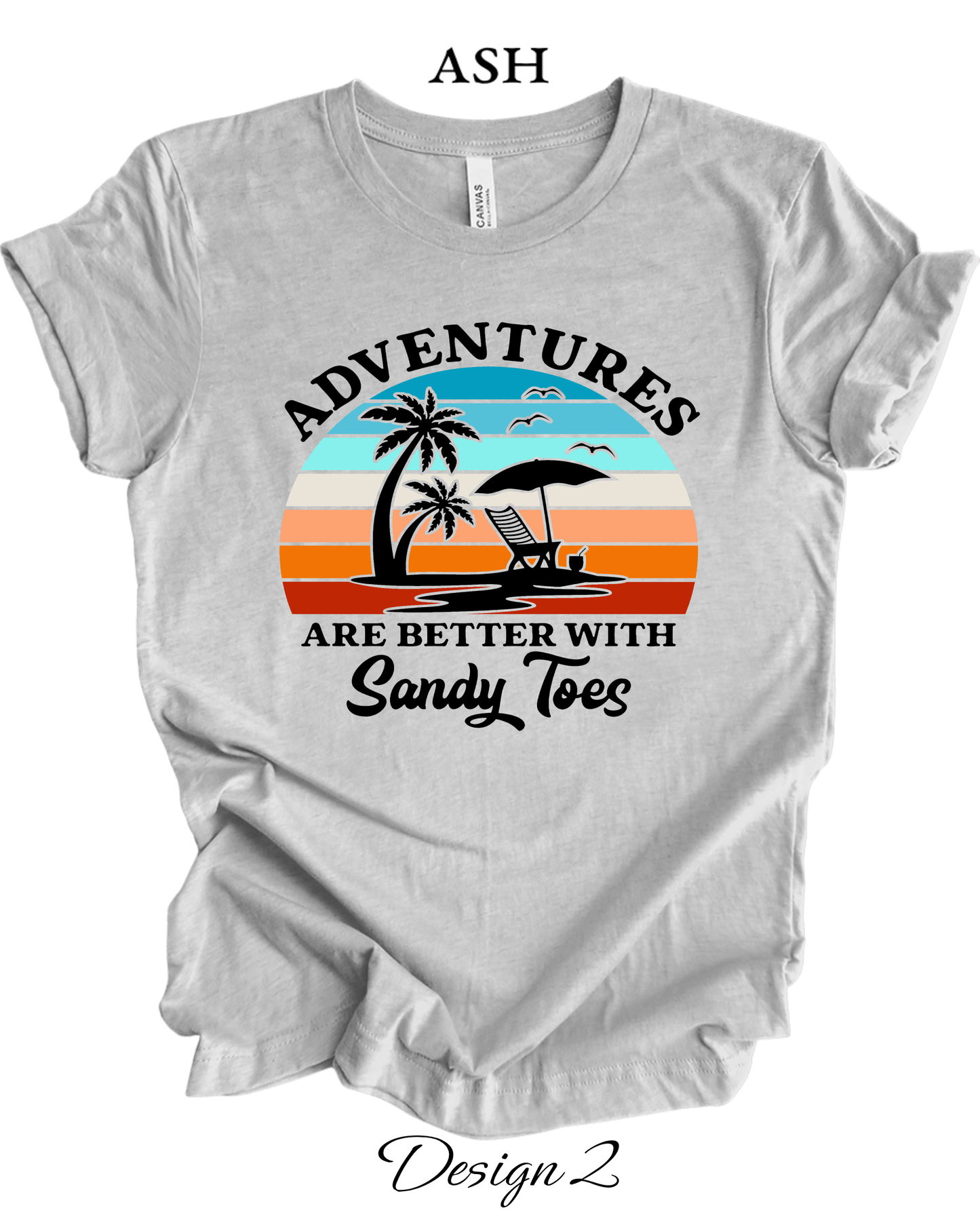 Custom Tee Unisex Crew Neck T-Shirts | Beach Inspired Tee