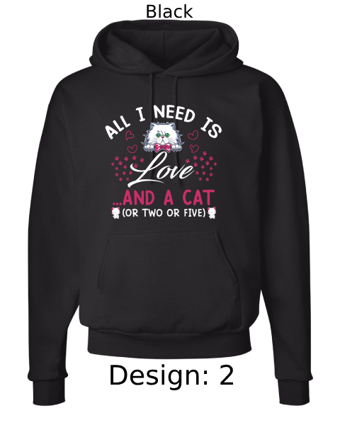 Unisex Cat Hoodie Sweatshirt | Custom Hoodie
