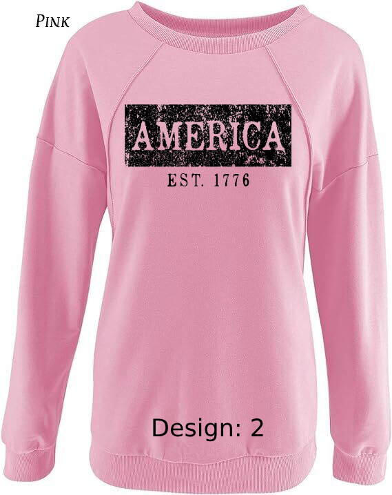 Sweatshirt Women's Patriotic Sweatshirt | Custom Sweatshirt