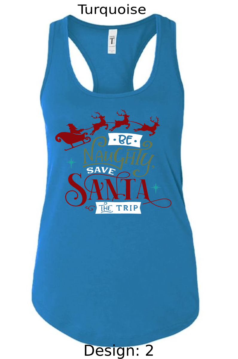 Shirts Women's Customized Tank Tops & Shirts | Christmas Funny Santa Themed Tee
