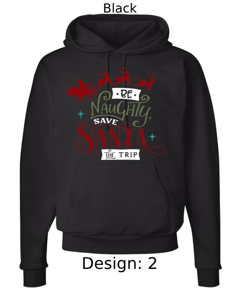 Unisex Christmas Funny Santa Hoodie Sweatshirt | Custom Hoodie