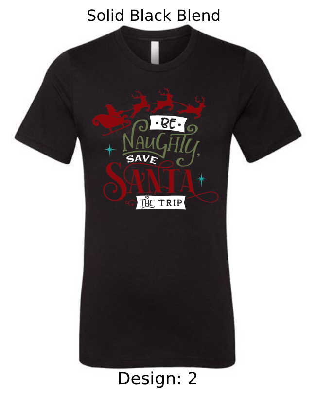 Shirts Men's Customized T-Shirts | Christmas Funny Santa Themed Tee