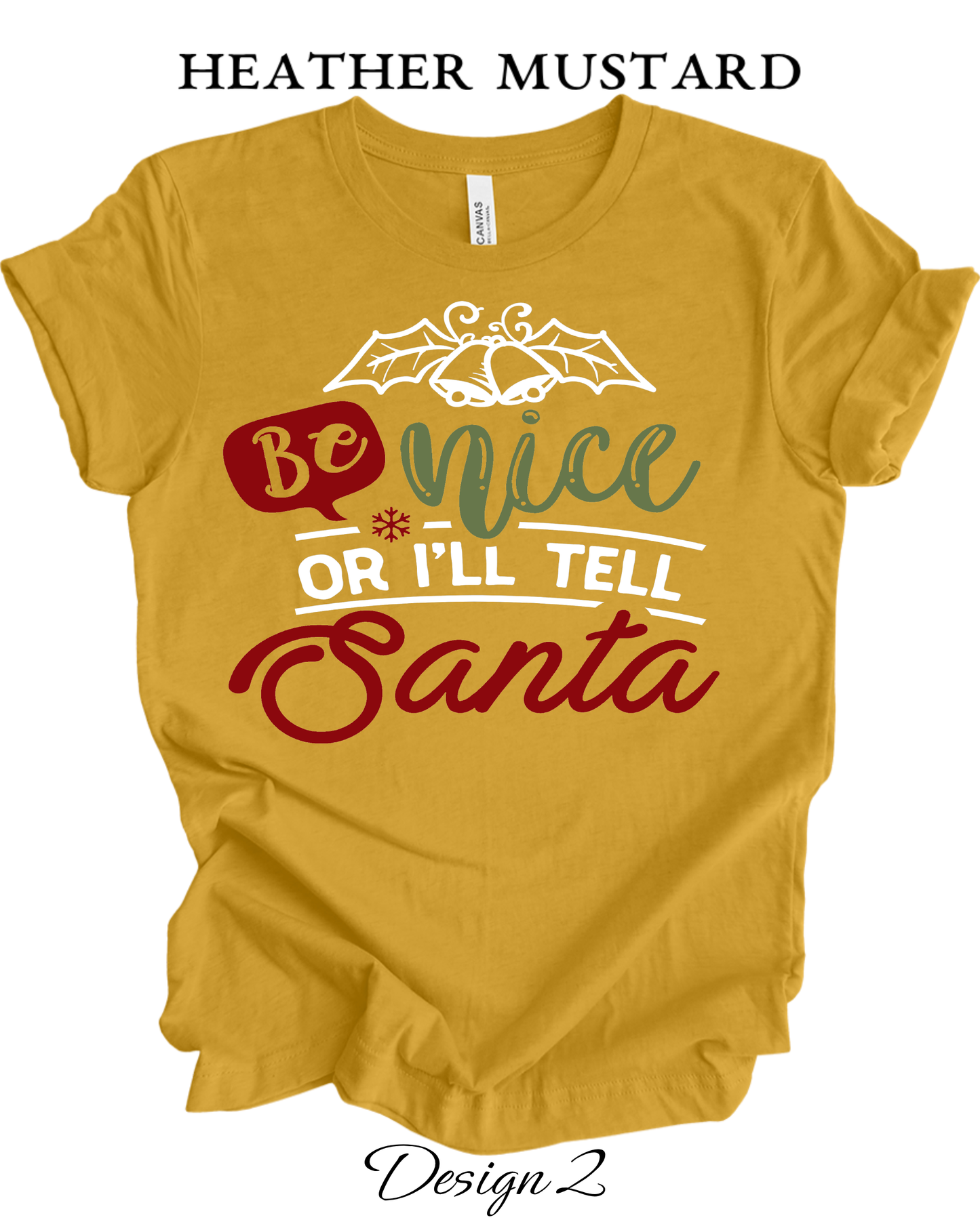Custom Tee Unisex Crew Neck T-Shirts | Christmas Funny Santa Inspired Tee