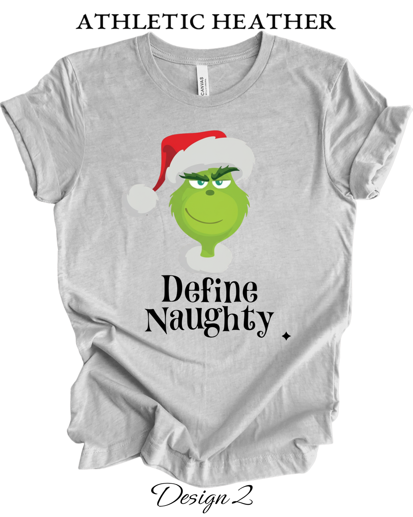Custom Tee Unisex Crew Neck T-Shirts | Christmas Funny Grinch Inspired Tee