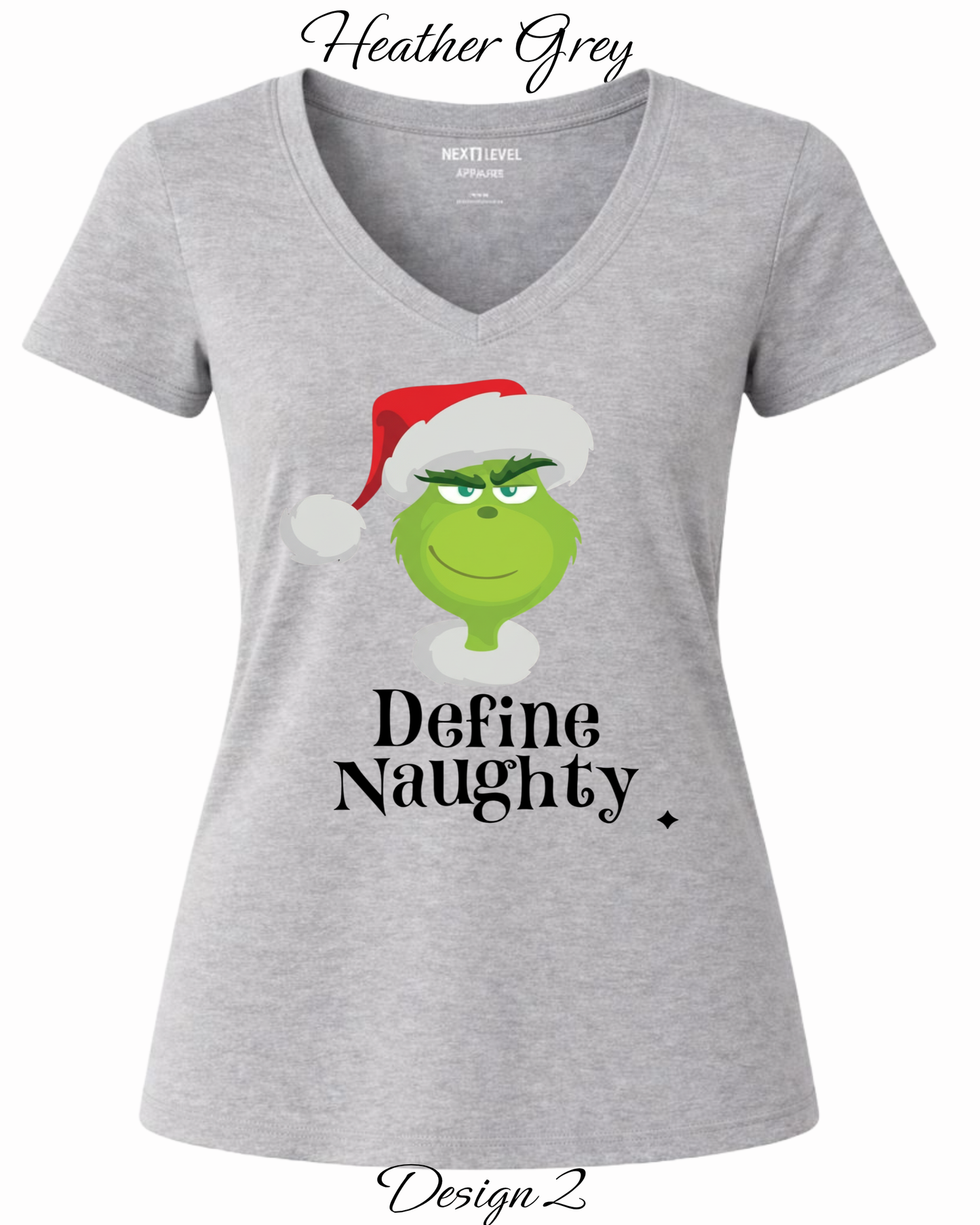 Custom Women's Tank Tops & Tees | Christmas Funny Grinch Inspired Tee