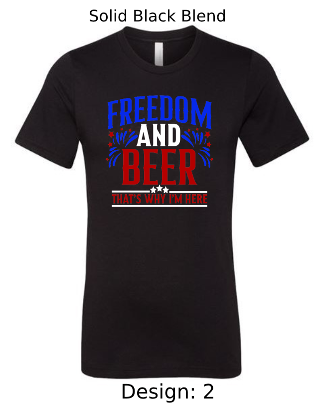 Shirts Men's Customized T-Shirts | 4th of July Themed Tee